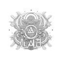 Alpha and omega big crunch tattoo design idea