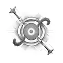 Alpha and omega big crunch tattoo design idea