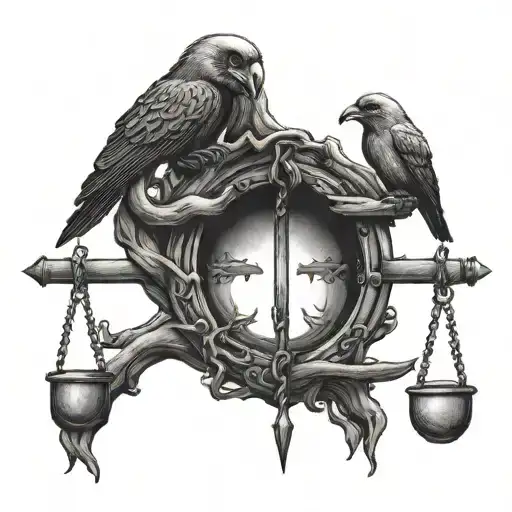 gallows tattoo design idea