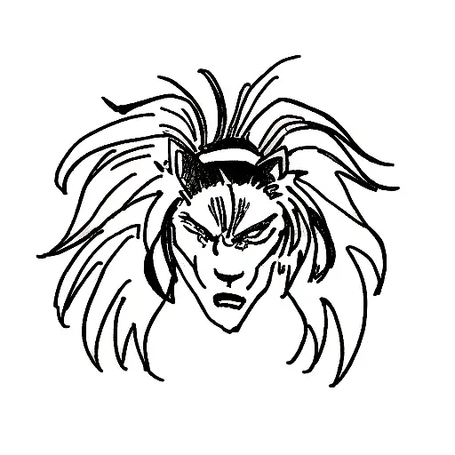 lobo solitario tattoo design idea