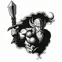 Thor The thundergod tattoo design idea