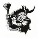 Thor The thundergod tattoo design idea