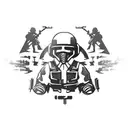 Gaming Bgmi Pubg tattoo design idea