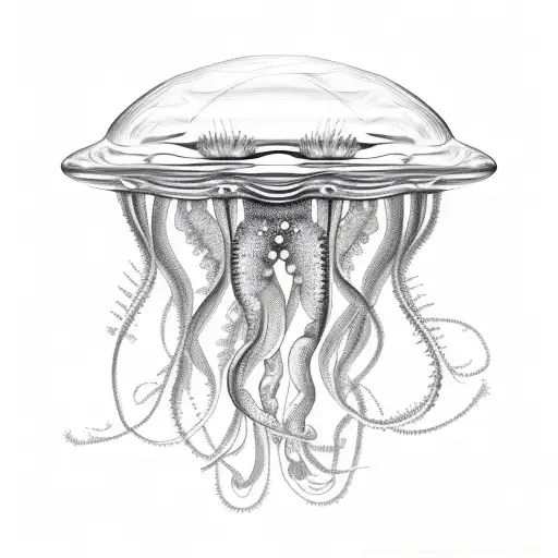 jelly fish  tattoo design idea