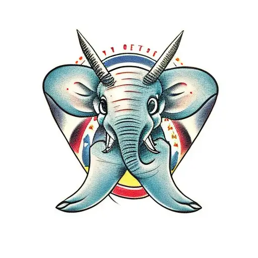 dumbo tattoo design idea