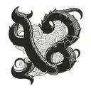 scorpio M letter tattoo design idea