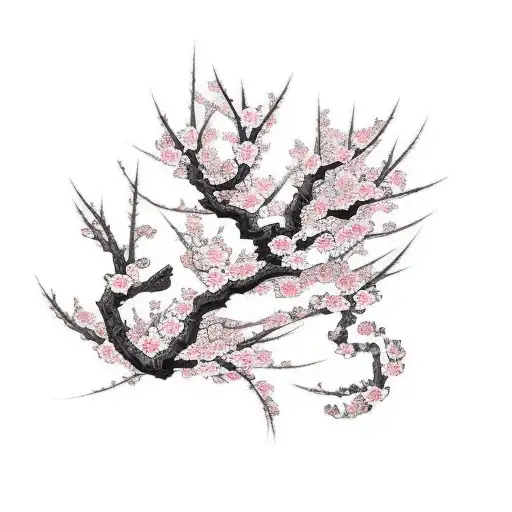 Cherry Blossom tattoo design idea