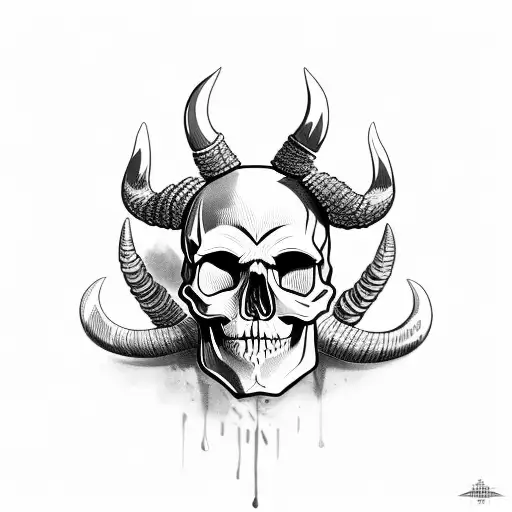 Premium Vector  Tattoo and tshirt design goat horn skull floral ornament  premium  Bull skull tattoos Tattoo goat Sheep tattoo