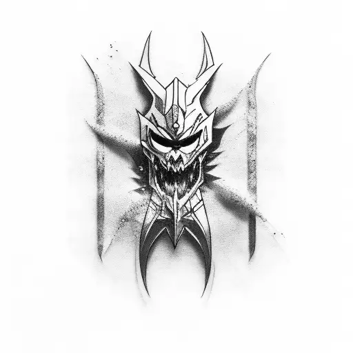 spawn fighting with apex mirage  tattoo design idea