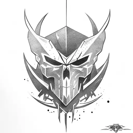 spawn fighting with apex mirage  tattoo design idea