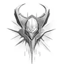 spawn fighting with apex mirage  tattoo design idea