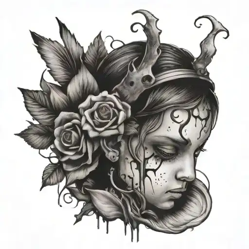 childhood trauma tattoo design idea