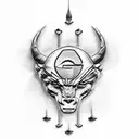 Green Bay Packers, ruby  tattoo design idea