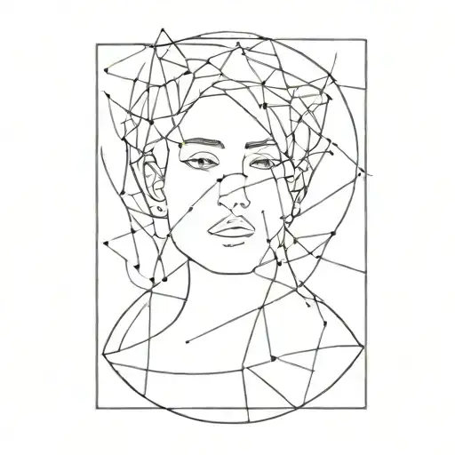 finding your identity in an abstract way Kicking tattoo design idea