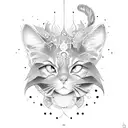 manekin neko tattoo design idea