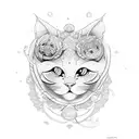 manekin neko tattoo design idea