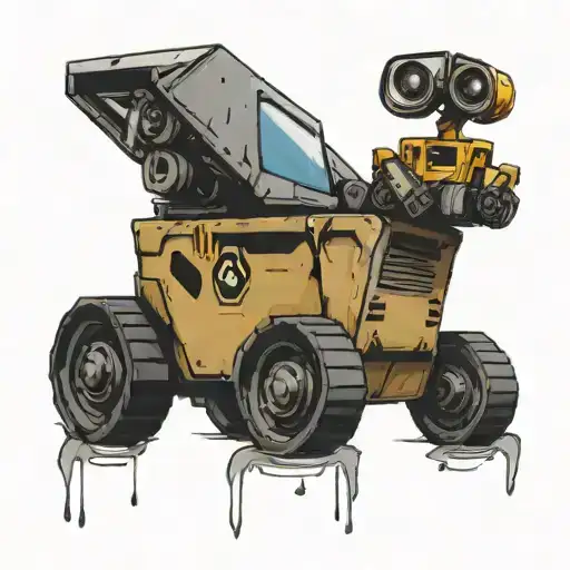 my child named Ethan with a wall-e theme  tattoo design idea