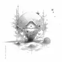 SIMBOL OF LONELYNESS AND DESPAIR tattoo design idea