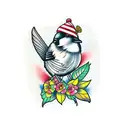 chickadee  tattoo design idea