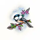 chickadee  tattoo design idea