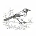 blackbird tattoo design idea