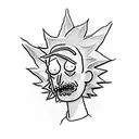 Rick&Morty tattoo design idea