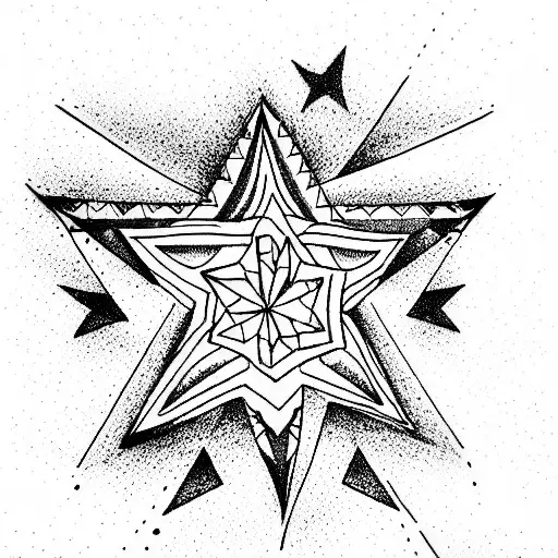 Star tattoo design idea