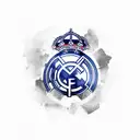cyberpunk real madrid tattoo design idea