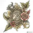 psalm 23 verse tattoo design idea