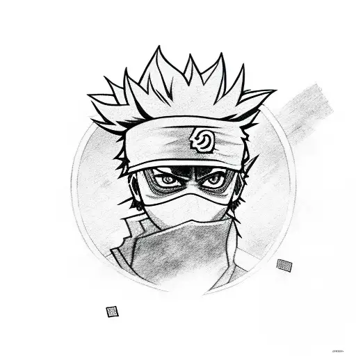 Drawing Kakashi (Copy Ninja) Step-by-Step | Naruto Fan Art Tutorial