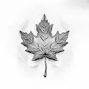 Maple Leaf tattoo design idea