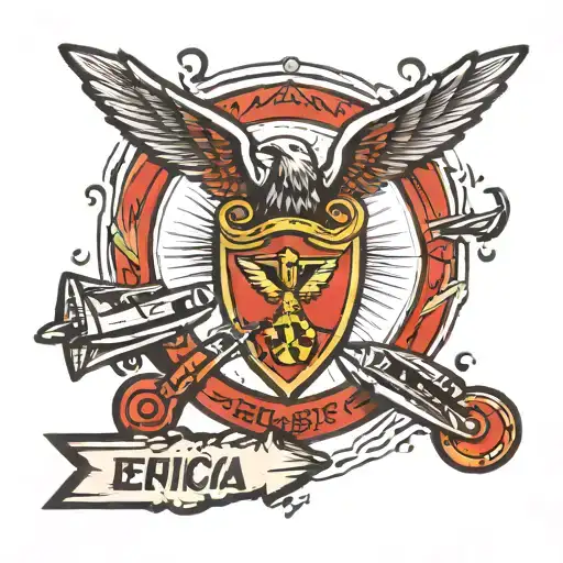 Benfica logo, Airplane tattoo design idea