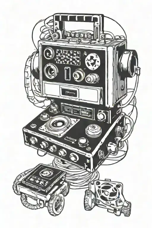 lil uzi vet perfect luv tape recorder album cover art tattoo design idea