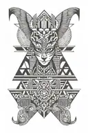 egypt myth tattoo design idea