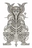 egypt myth tattoo design idea