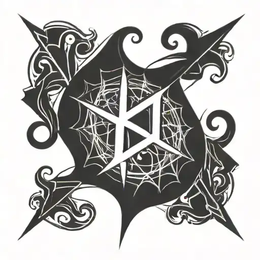 A Marvel superhero symbol with a subtle reference to your daughter tattoo design idea