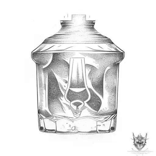 fantasy potion tattoo design idea