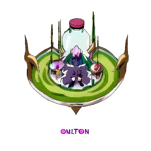 heal potion tattoo design idea