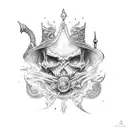 fantasy potion tattoo design idea