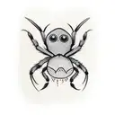 Dager with Spider tattoo design idea