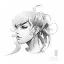 ice spice rapper tattoo design idea