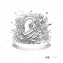 ice spice rapper tattoo design idea