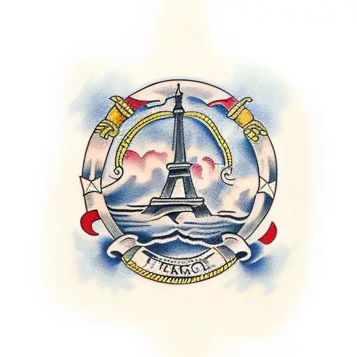 france country tattoo design idea