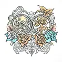 Elijah & Jesse tattoo design idea