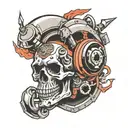 turbo mechanic tattoo design idea