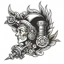 turbo mechanic tattoo design idea
