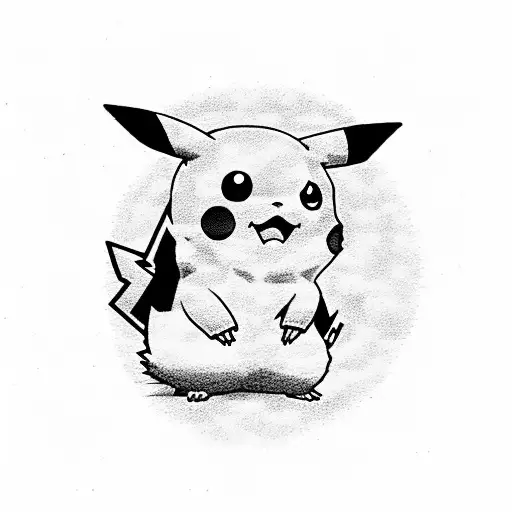 pikachu tattoo design idea