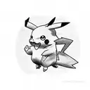 pikachu tattoo design idea