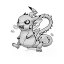 pikachu - dragon tattoo design idea