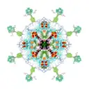 flowers spaceships tattoo design idea